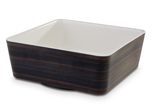 Schale APS Plus 24 x 24 cm, H: 9 cm, Melamin, cream, innen glänzend, außen matt , 3,5 ltr.