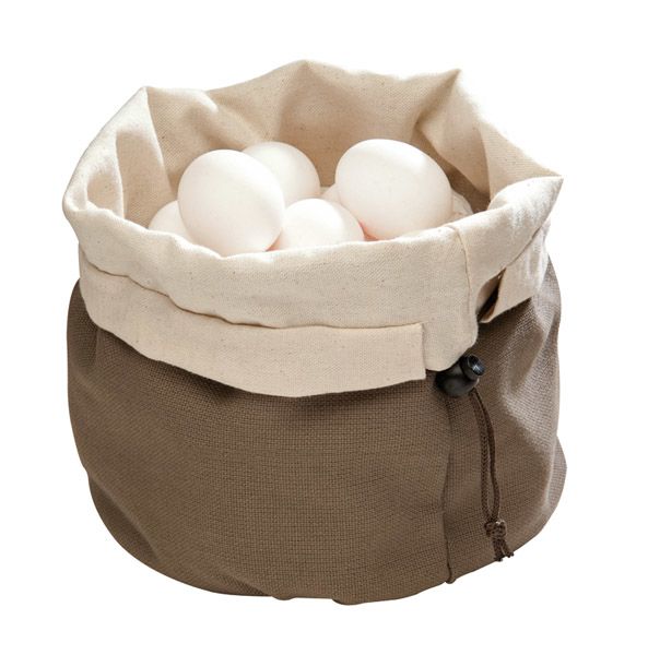 Brottasche mit Wärmekissen, D: 20 cm H: 23,5 cm, Baumwolle, Fb. beige / braun