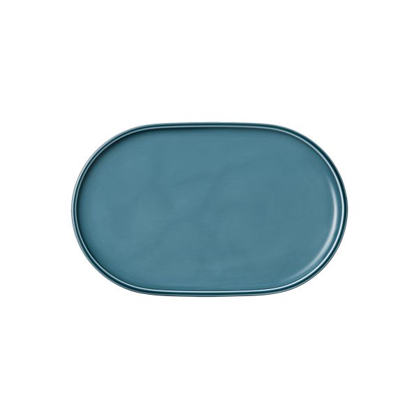 Schönwald, Companion - Platte oval coup, petrol, 30 x 19 cm