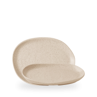 Churchill, Stonecast Natural : Nutmeg Cream - Platte Organisch, 26 x 20 cm Churchill, Stonecast Natural : Nutmeg Cream - Platte Organisch, 26 x 20 cm