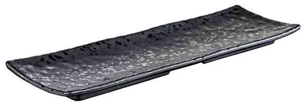 Tablett GLAMOUR 37 x 11 cm, H: 2,5 cm, Melamin, matt-schwarz