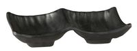 Schale ZEN 14 x 9 cm, H: 2,5 cm, Melamin, schwarz, Steinoptik Schale ZEN 14 x 9 cm, H: 2,5 cm, Melamin, schwarz, Steinoptik