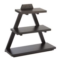 Buffetgestell TRIANGLE, 53 x 21 cm, H: 50 cm, Buche, massiv, Farbton Wenge 1. Ebene: 53 x 19 cm Buffetgestell TRIANGLE, 53 x 21 cm, H: 50 cm, Buche, massiv, Farbton Wenge 1. Ebene: 53 x 19 cm