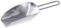 Dosierschaufel mit Drahtgriff, I: 0,1 ltr., 9 x 5,5 cm, L: 16 cm, Edelstahl Dosierschaufel mit Drahtgriff, I: 0,1 ltr., 9 x 5,5 cm, L: 16 cm, Edelstahl