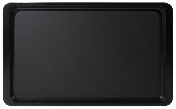 Tablett Euronorm, schwarz, Polyesterharz, 53 x 37 x 1,6 cm