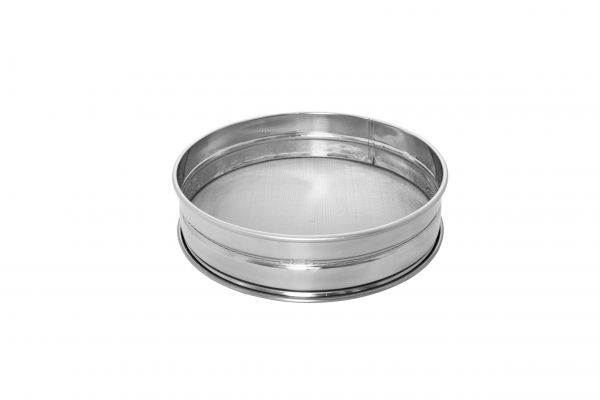 Mehl-, Puder-, Zuckersieb, Metall, sehr fein 0,45 mm, D: 220 mm