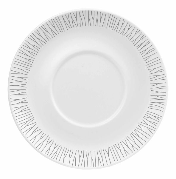 Churchill, Bamboo - Untertasse z. Suppenschale, uni/ weiss, 15,2 cm