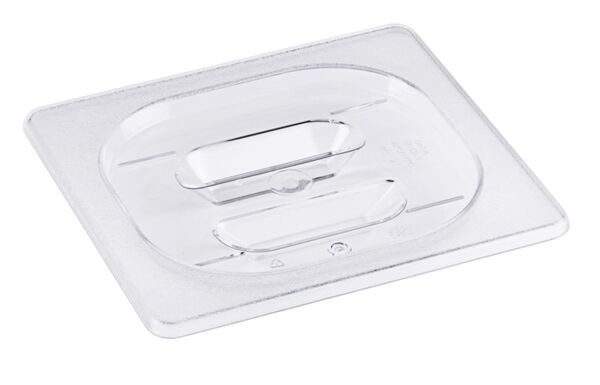 Auflagedeckel GN 1/6 zu Serie 8216, Griffmulde, Polycarbonat, 17,6 x 16,2 cm