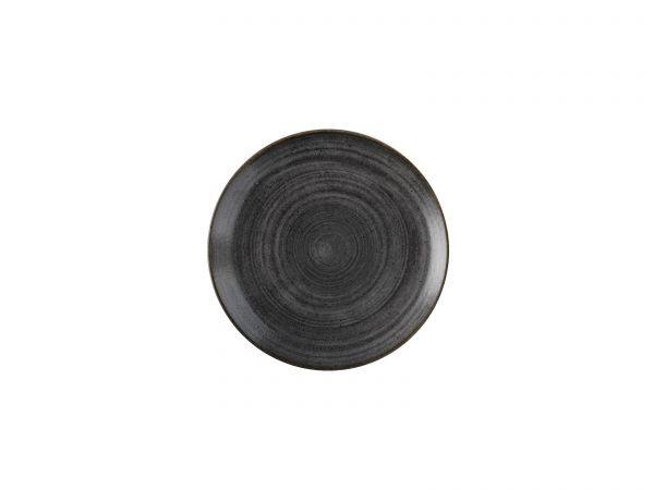 Churchill, Stonecast Raw : Black Vellum - Teller flach Coup, 26 cm