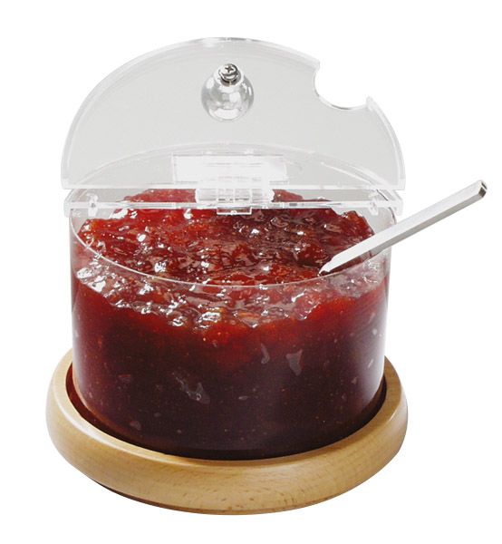 Kühlschale Mini Holz TOP FRESH, D: 14 cm, H: 11,5 cm, 1 ltr., 4-teilig, Buchen-Holz