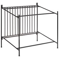 Buffetgestell für GN 1/1 oder GN 1/2, Metall schwarz, 49 x 38,5 x 48 cm