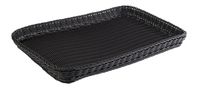 Korb PROFI LINE, 60 x 40 cm, H: 5 cm, Polypropylen, Farbe: schwarz Korb PROFI LINE, 60 x 40 cm, H: 5 cm, Polypropylen, Farbe: schwarz