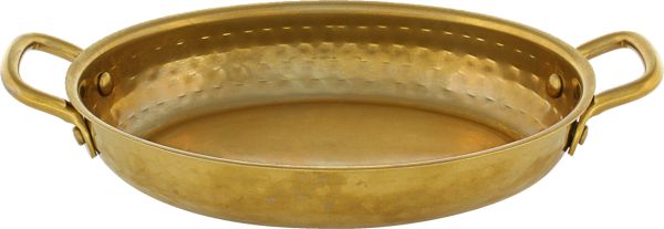 Playground, Edelstahl - SPOTLIGHTS : Pfännchen, oval, goldfarben, 19 x 14 cm/ 0,5 ltr.