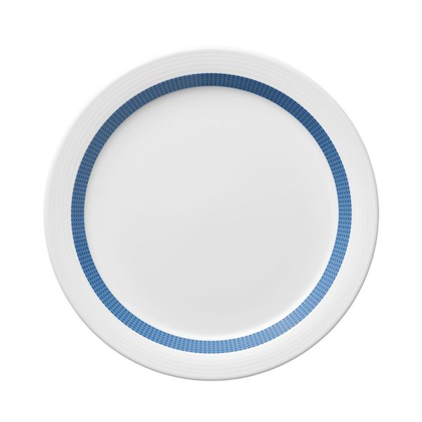 Bauscher Care, Invita Colors : 425310 Punkte Wasserblau - Spezialteller halbtief Fahne, 25 cm/ 0,45 ltr.