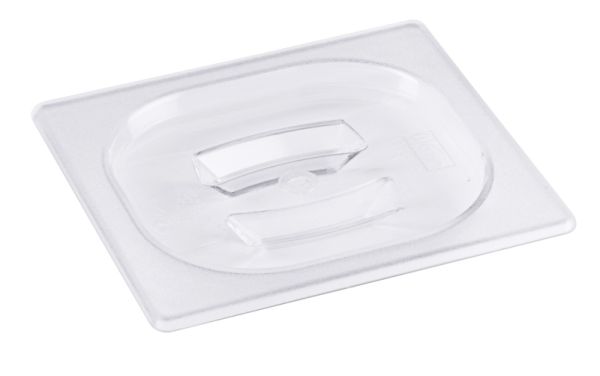 Deckel aus Polycarbonat GN 1/6 für Edelstahlbehälter