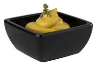 Schale PURE 6,5 x 6,5 cm, H: 3 cm, Melamin, schwarz, 0,05 ltr. Schale PURE 6,5 x 6,5 cm, H: 3 cm, Melamin, schwarz, 0,05 ltr.
