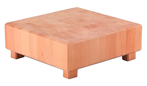 PURE NATURE Butcher Block L-Cube S, Buche hell, L: 325 mm, B: 325 mm, H: 120 mm