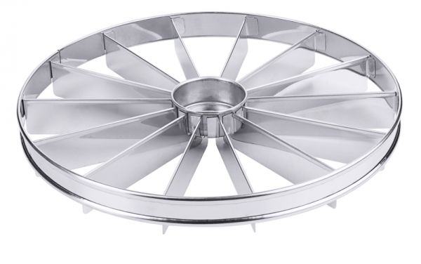 Tortenteiler, 14 Teile, Edelstahl, D: 32 cm, H: 3,5 cm