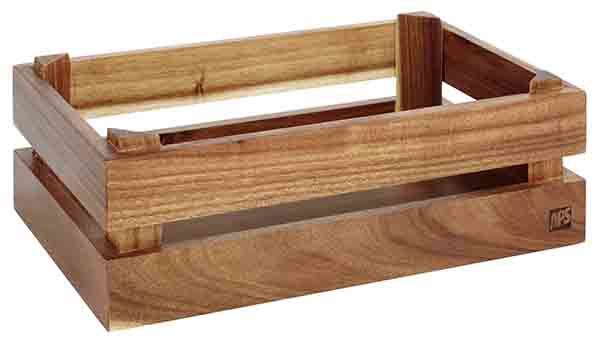 Holzbox SUPERBOX 29 x 18,5 cm, H: 10,5 cm Akazienholz, hell