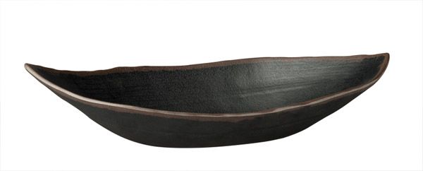 Blattschale MARONE 36 x 19 cm, H: 8 cm, 0,9 ltr., Melamin, schwarz