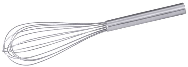 Schneebesen, 14 Drähte, Edelstahl, L: 20 cm, D: 1,3 mm, Stiel: 10 cm