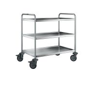 Servierwagen SW 9 X 6-3, 3 Borde 90 x 55 cm, max. 80 kg/ Bord, Trgf.: 120 kg, LxBxH: 100 x 65 x 95 cm Servierwagen SW 9 X 6-3, 3 Borde 90 x 55 cm, max. 80 kg/ Bord, Trgf.: 120 kg, LxBxH: 100 x 65 x 95 cm