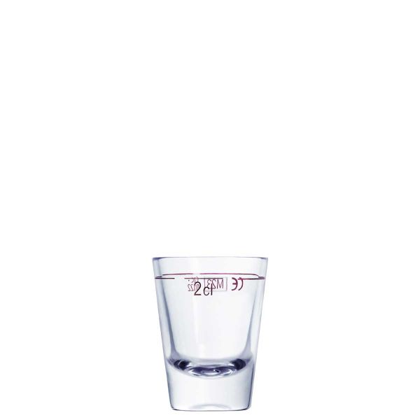 Shot Mexico 2,8 cl m. Füllstrich 2 cl |-|, Inhalt: 28 ml, D: 42 mm, H: 55 mm
