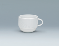 Bauscher, Donna - Kaffee-Obertasse stpb., weiss, uni, 0,25 ltr. Bauscher, Donna - Kaffee-Obertasse stpb., weiss, uni, 0,25 ltr.