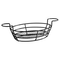 Servierkorb BURGER u. FRIES, 39,5 x 20 cm, H: 11 cm, Metall, schwarz Servierkorb BURGER u. FRIES, 39,5 x 20 cm, H: 11 cm, Metall, schwarz