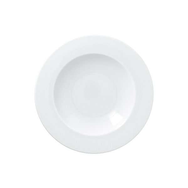 Teller tief Fahne, uni, weiss, 23 x 3,2 cm/ 0,30 ltr.